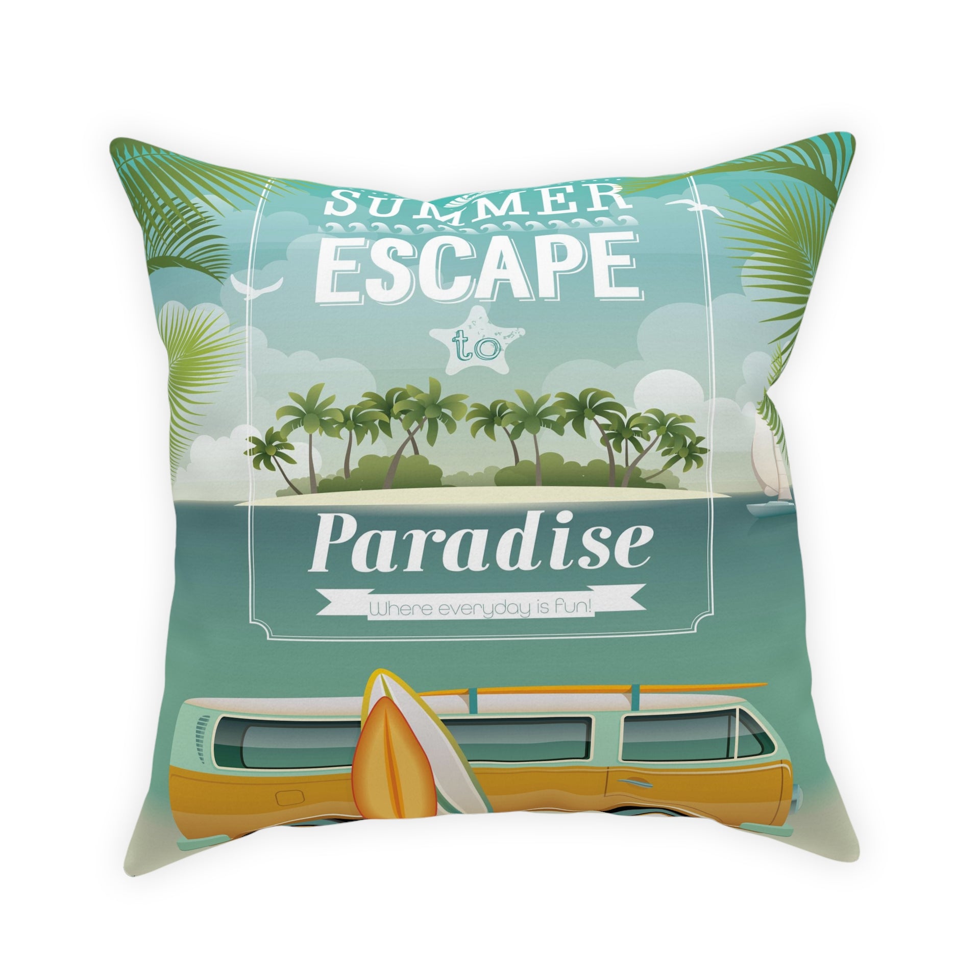 Escape To Paradise Pillow