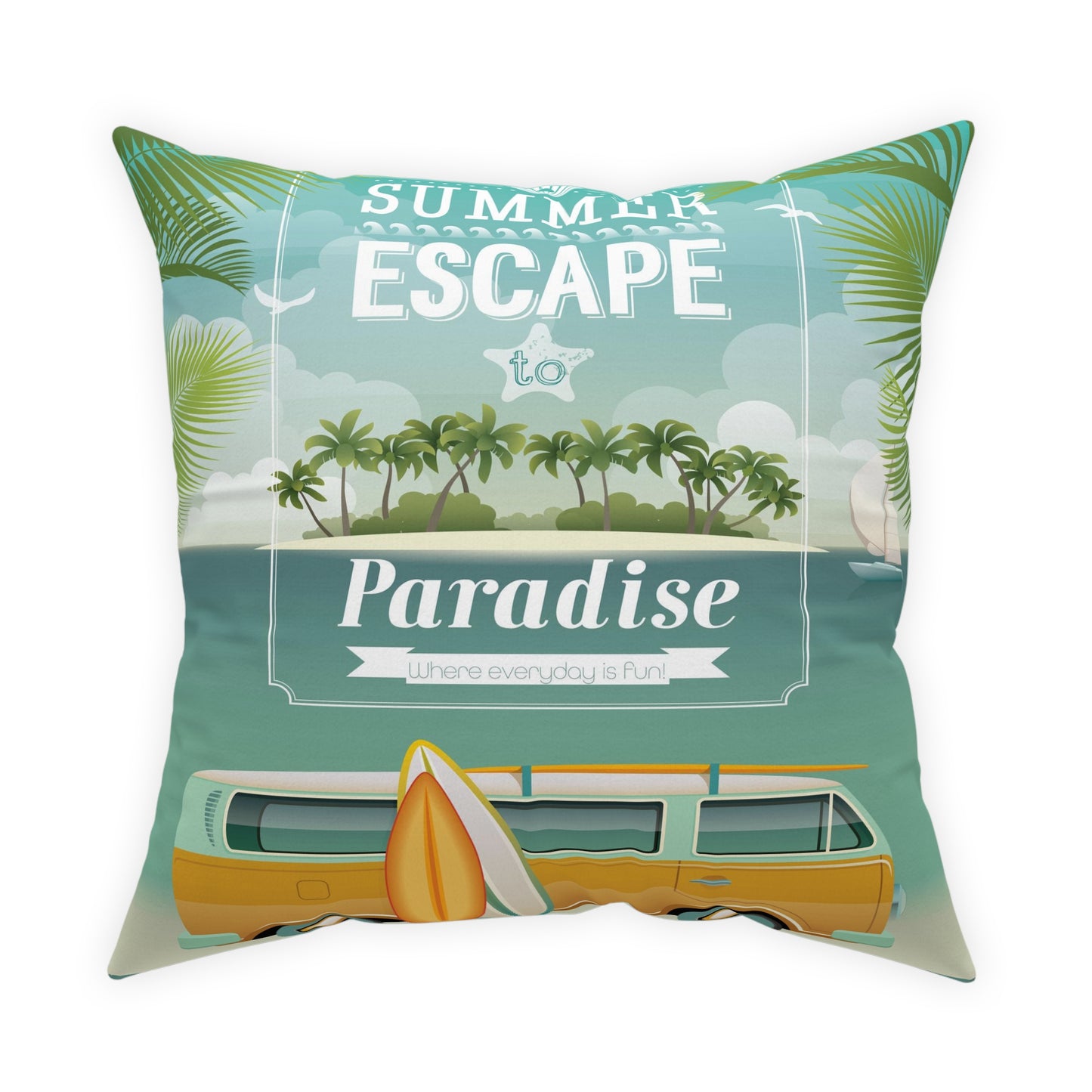 Escape To Paradise Pillow