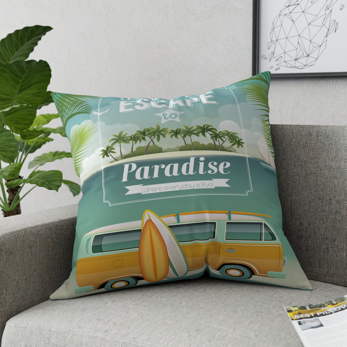 Escape To Paradise Pillow