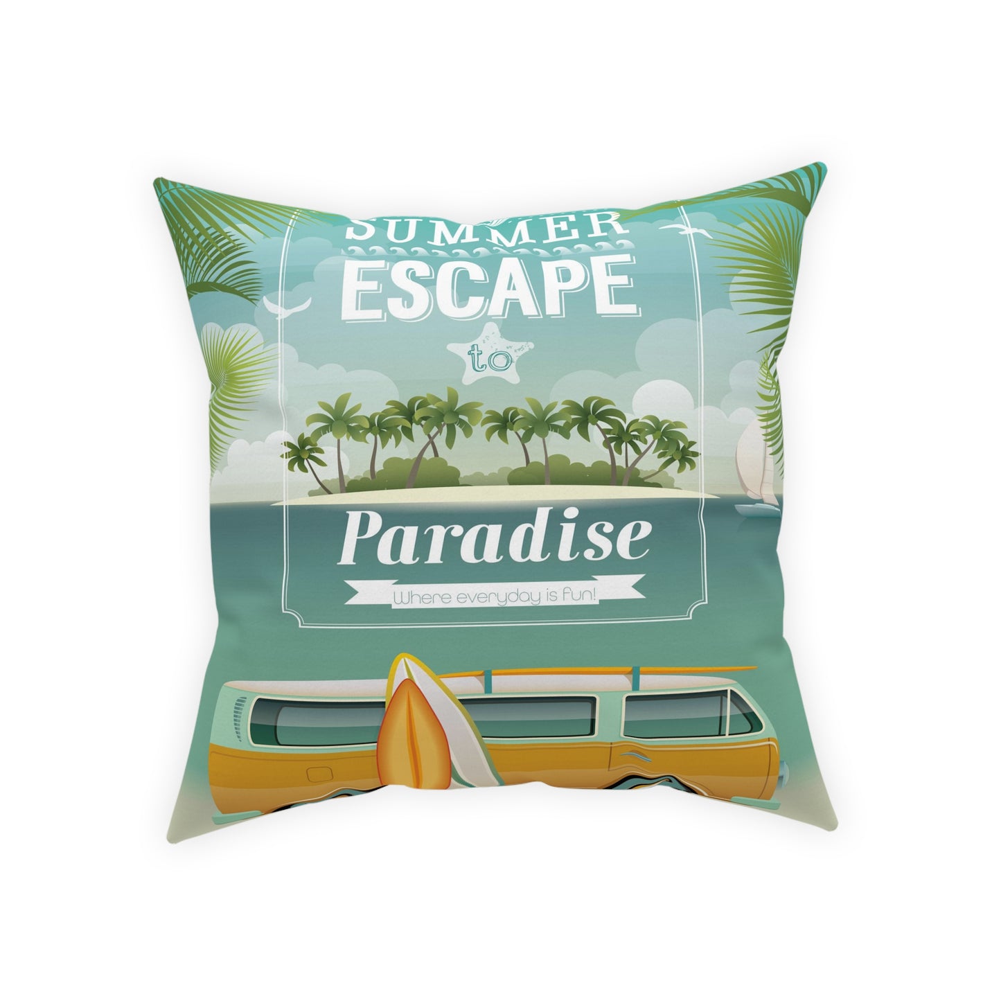 Escape To Paradise Pillow